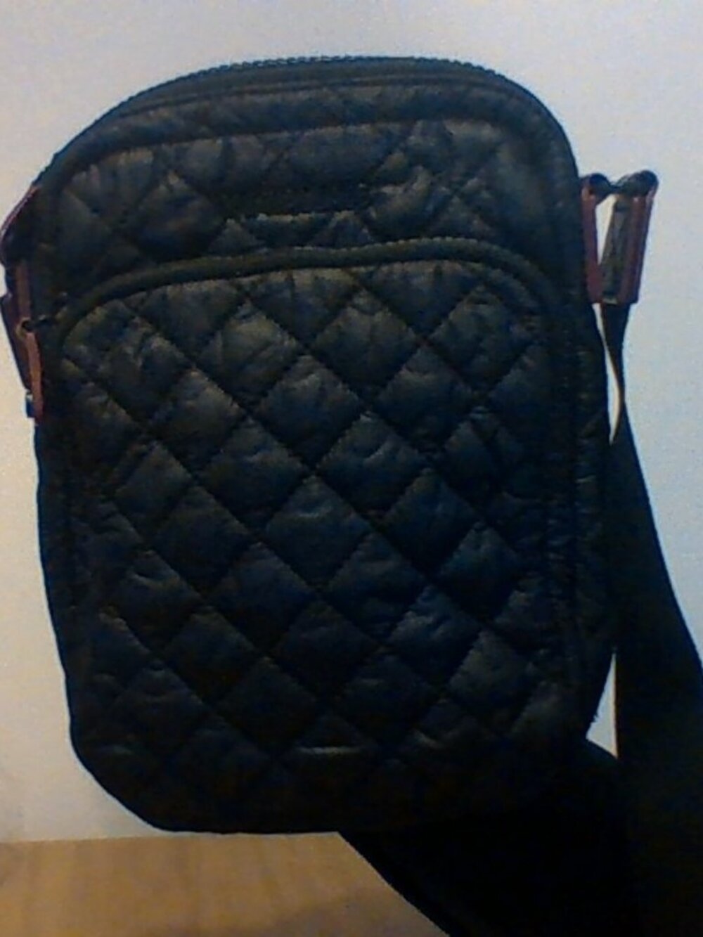 MZ Wallace Black Quilted Crossbody Purse